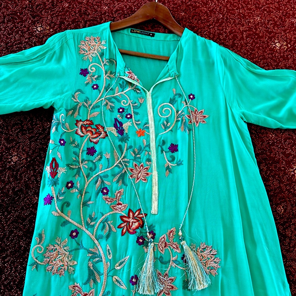Green Limelight Kameez- Pakistani Suit
